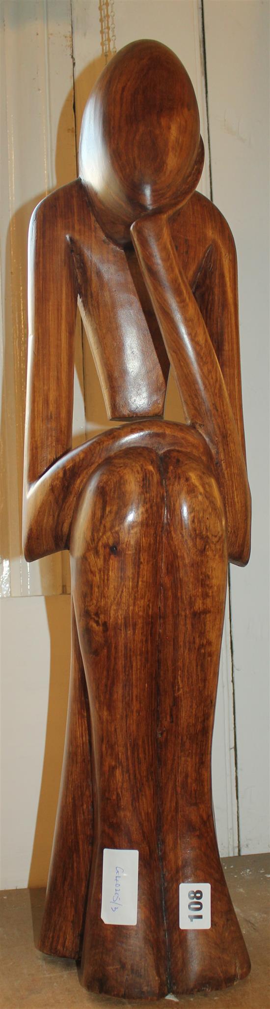 Wooden Senegal figure